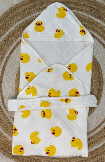 4-Layer Hooded Towel - Duck