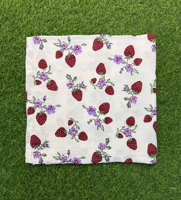 Muslin Bath Towel - Strawberry