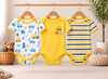 3 Piece Onesies Set Soft Cotton