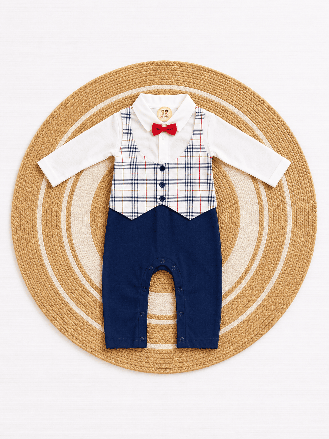 Fancy Baby Boy Romper