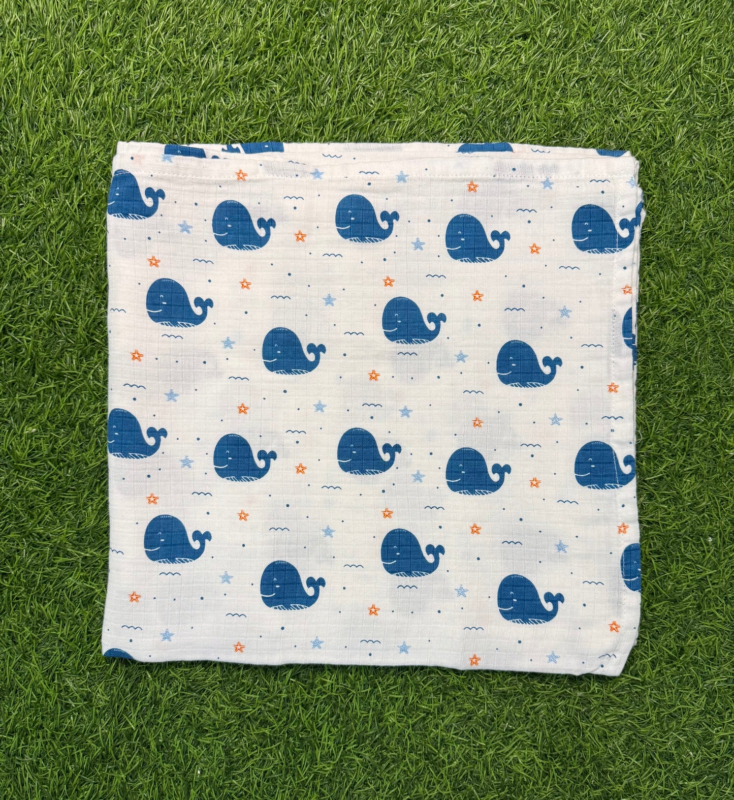 Muslin Bath Towel - Whale