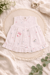 Imported Premium Muslin Frock with Front Button