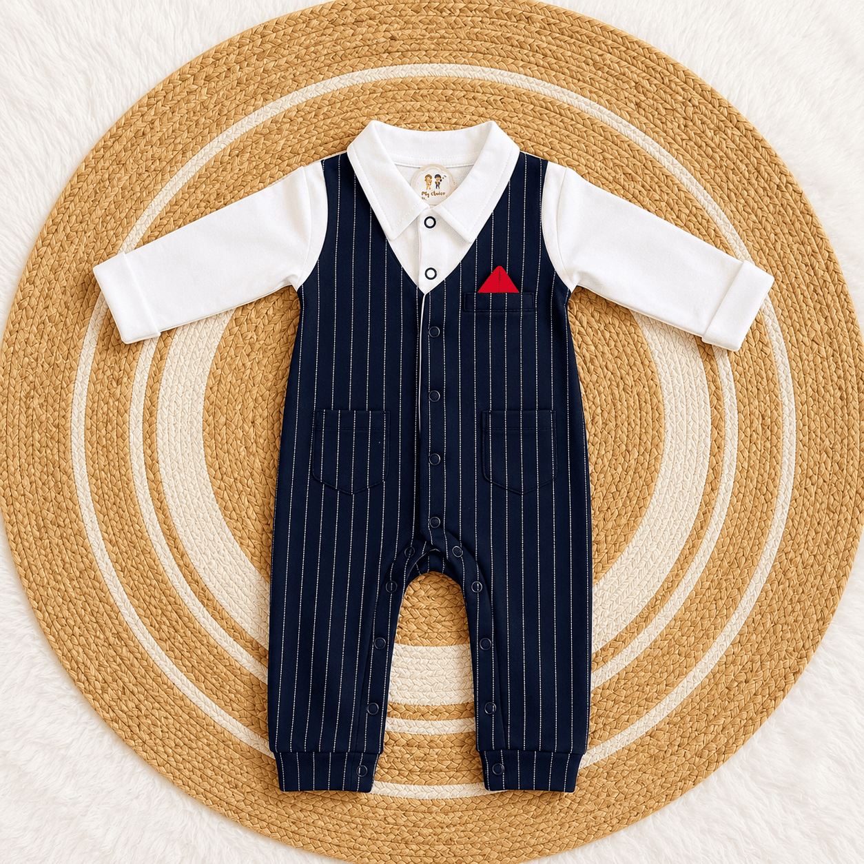 Fancy Baby Boy Romper