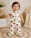 Peplum Top with Pant Set - Panda