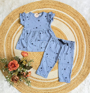 Half Sleeve Frock Set with Pant