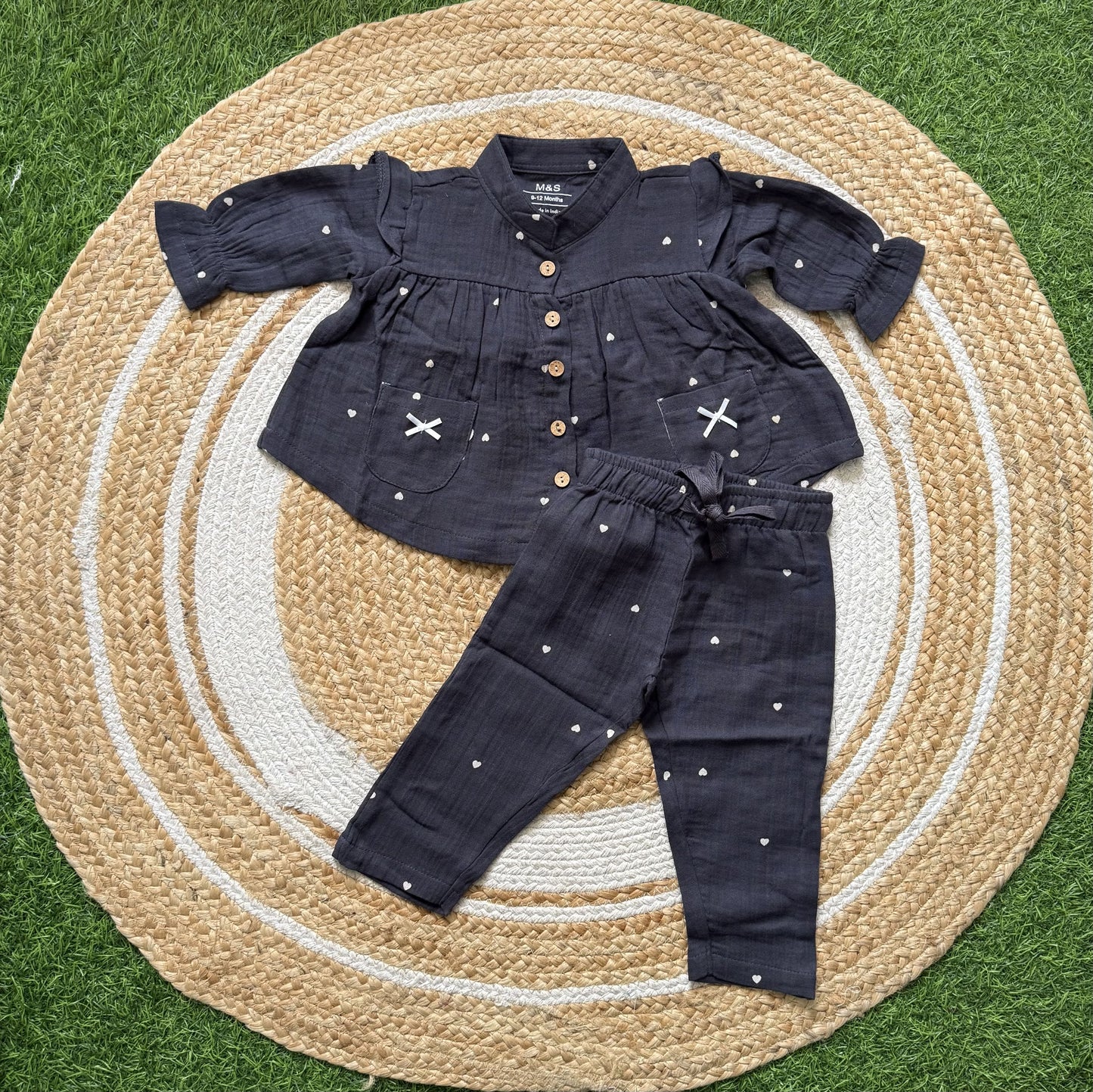Muslin Frock with Pant Set