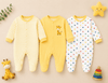 3 Piece Romper Set Soft Cotton - Yellow