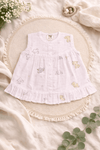 Premium Muslin Frock with Front Button