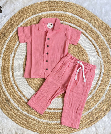 Premium Muslin Co-ord Set for Boys with Pant