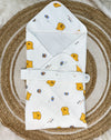 4-Layer Muslin Hooded Towel - Winnie the Pooh Print