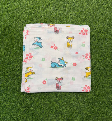 Muslin Swaddle - Baby Deer