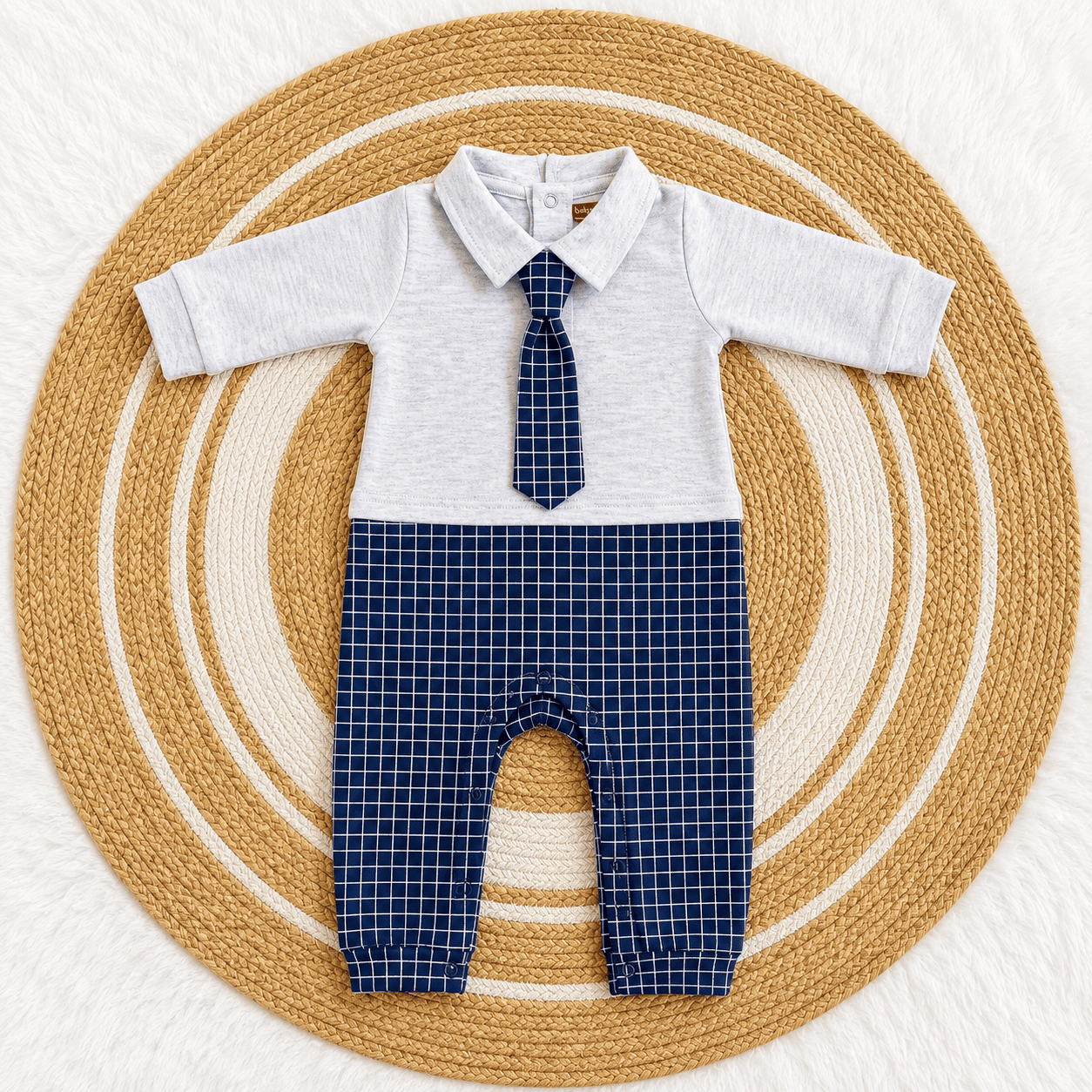 Fancy Baby Boy Romper