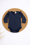 Onesies- Navy Blue Dot
