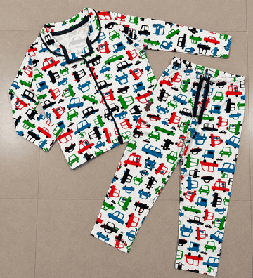 Premium Full Sleeve Night Suit - Car