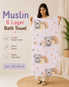 Muslin 6 Layer Bath Towel- Kola