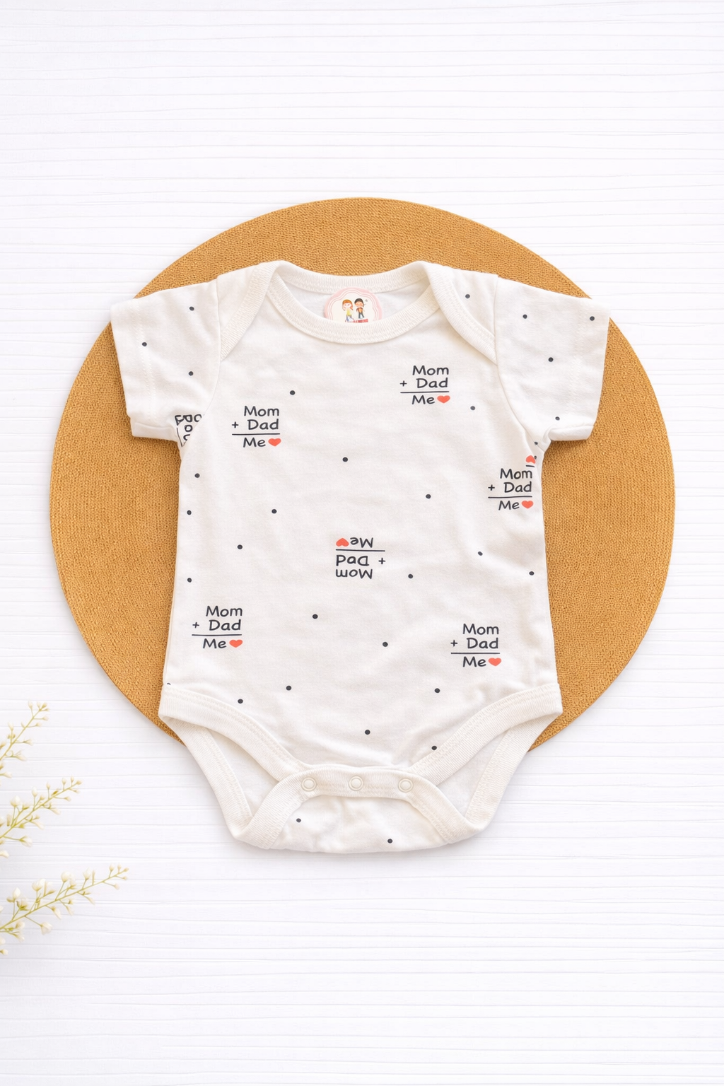 Onesie- White Mom+Dad = Me