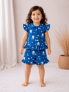 Muslin Frill Sleeve Shorts Set