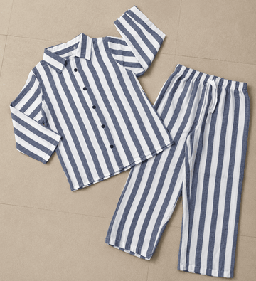 Premium Muslin Fullslevee Shirt with Pant Set