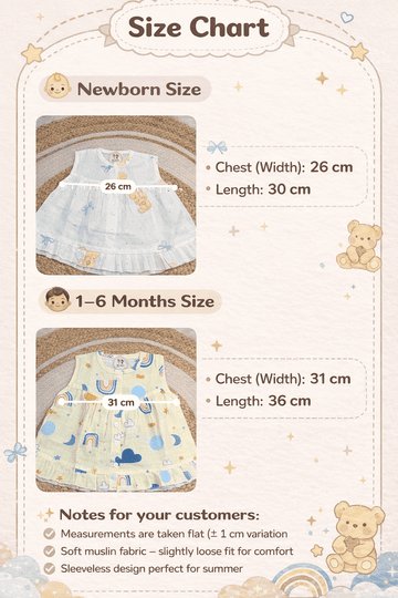 Premium Muslin Frock with Front Button