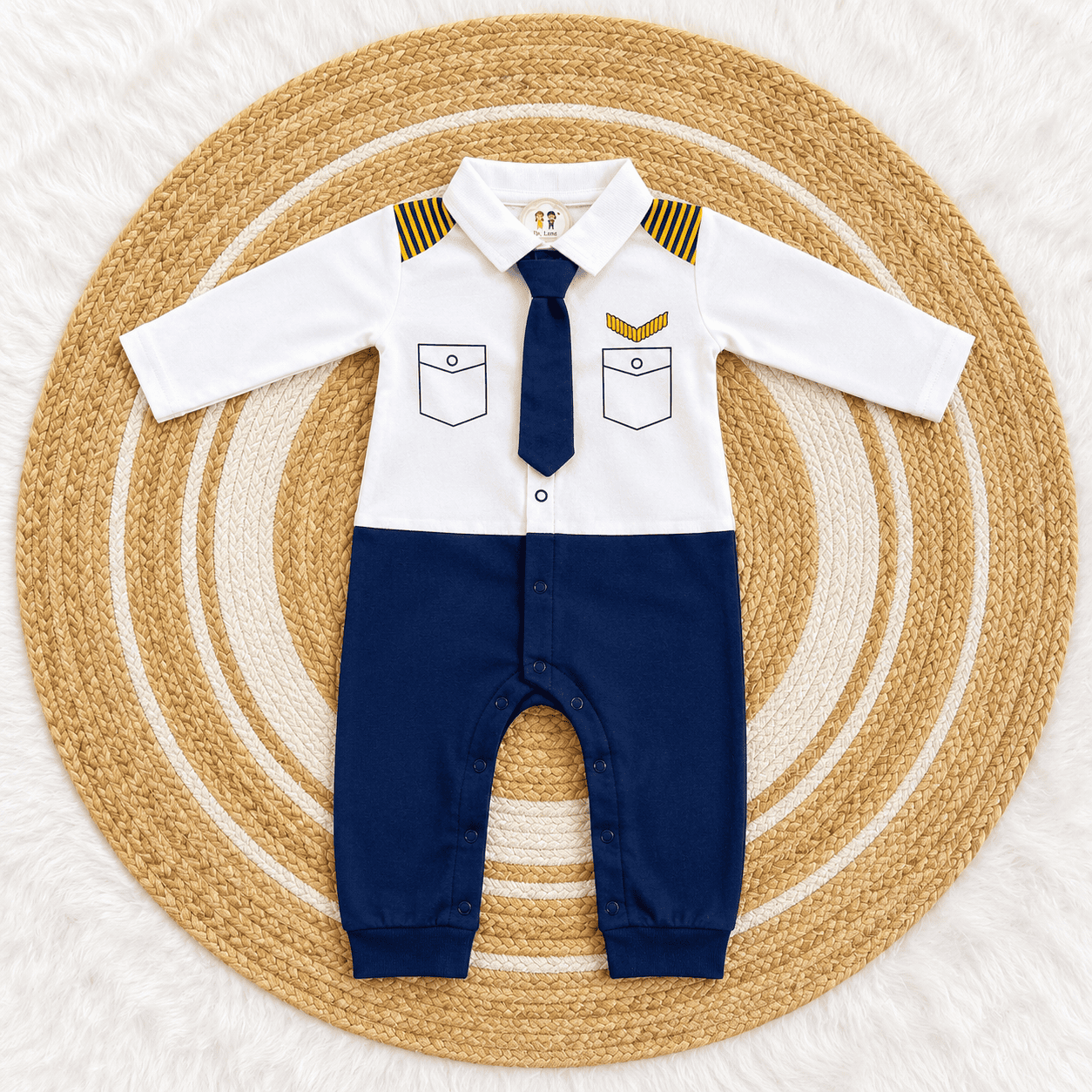 Fancy Baby Boy Romper