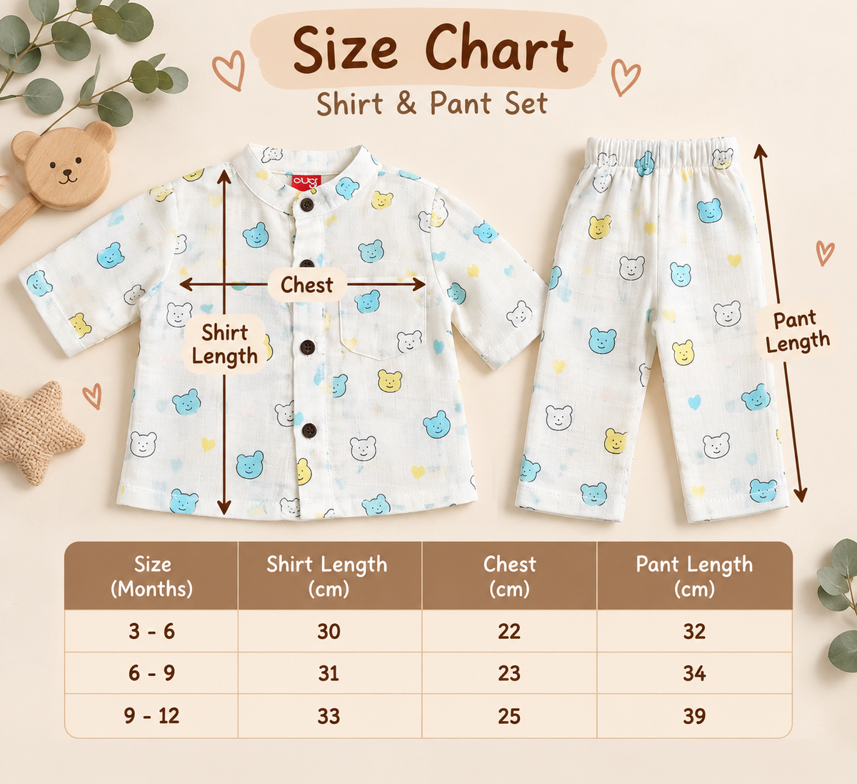 Muslin Full Sleeve Co-ord Set - Buy 3 for 999₹