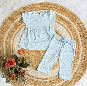Half Sleeve Frock Set with Pant
