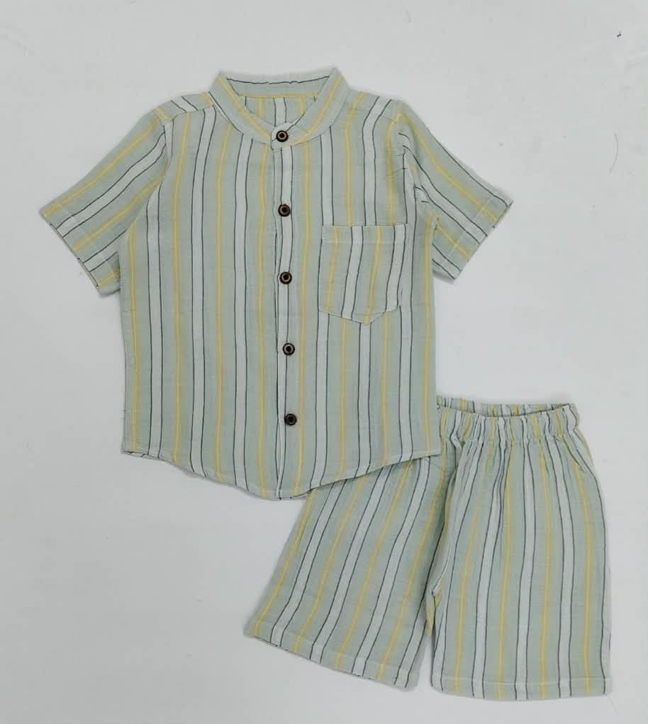 Premium Muslin Co-Ord Set for Boys
