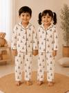 Premium Full Sleeve Night Suit - Teddy Bear