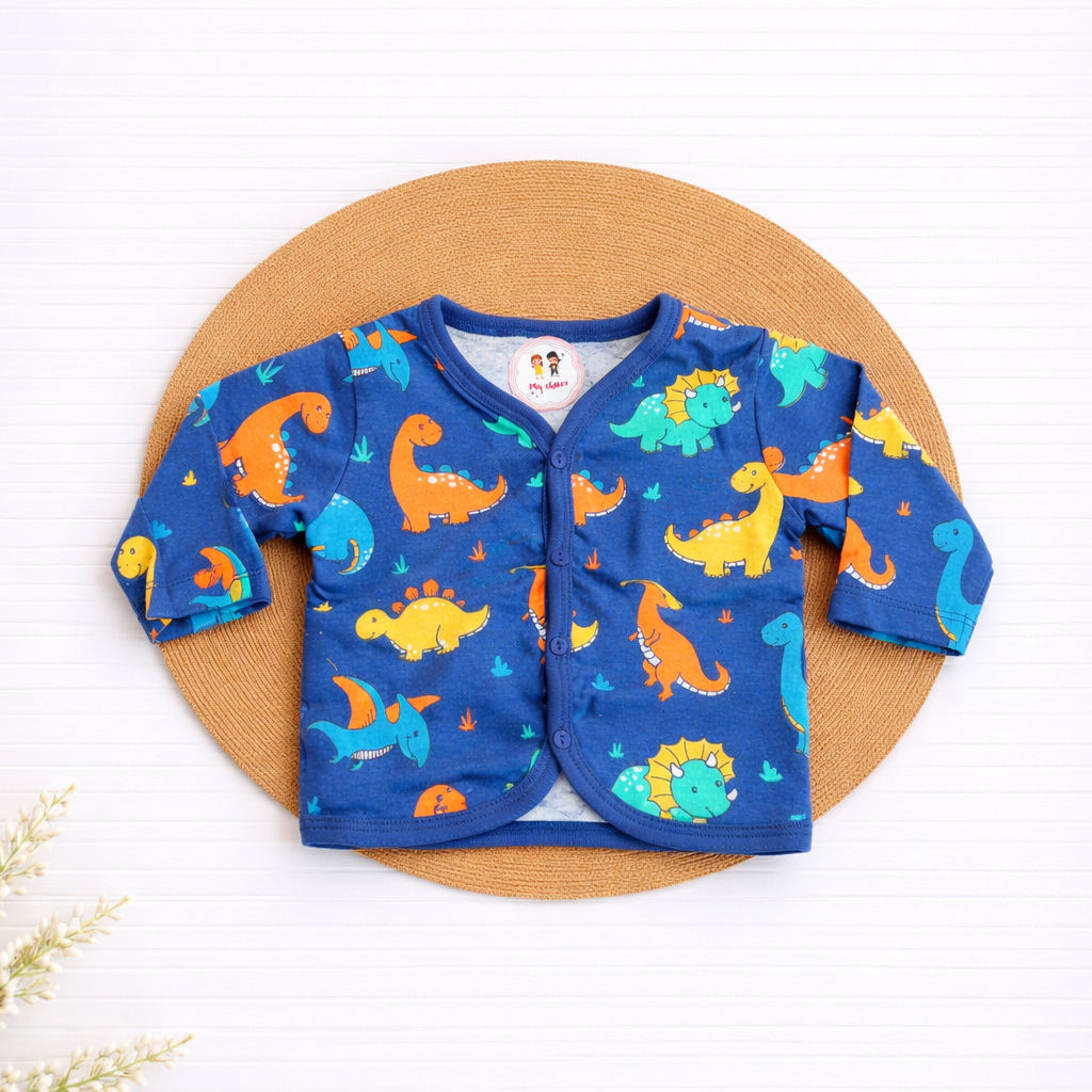T-shirt - Dark Blue with Dinosaur