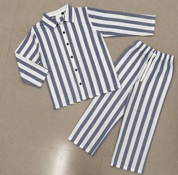 Premium Muslin Fullslevee Shirt with Pant Set