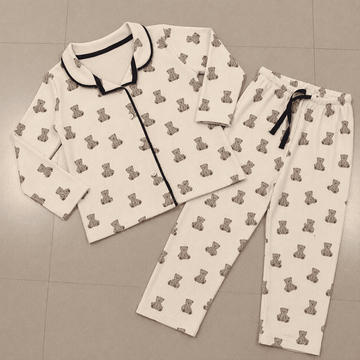 Premium Full Sleeve Night Suit - Teddy Bear