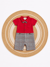 Fancy Baby Boy Romper (Pink)