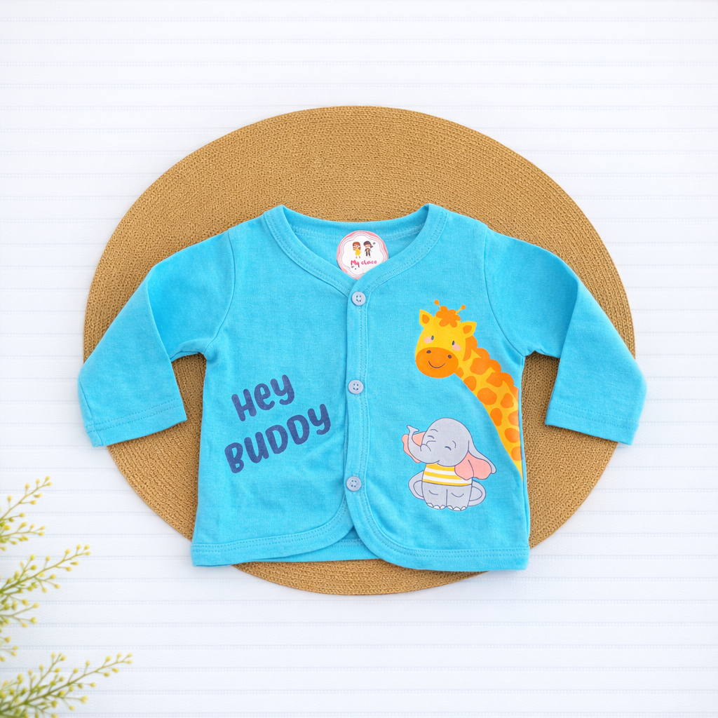 T-shirt - Sky Blue with Giraffe