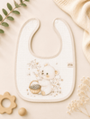 Muslin Bib - Teddy Bear in the Garden