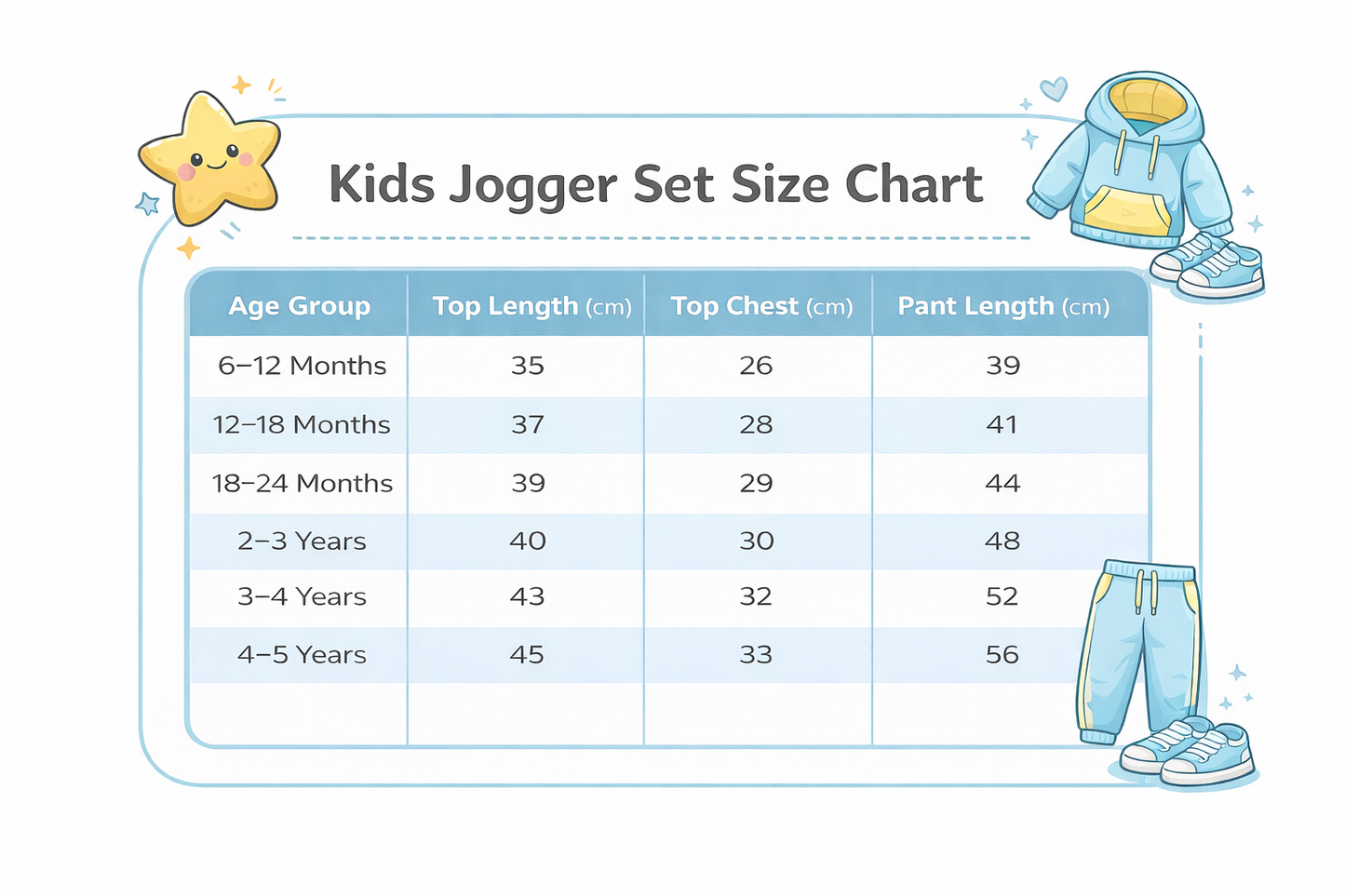 Kids Jogger Set – Pale Yellow Disney