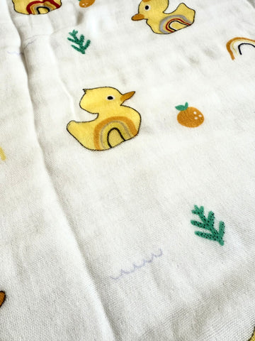 Muslin 6 Layer Bath Towel- Duck
