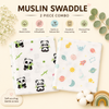 Muslin Swaddle – Combo Pack of 2 (Panda+Space)