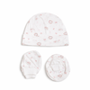 Cap, Mitten & Bootie Set - Baby Elephant