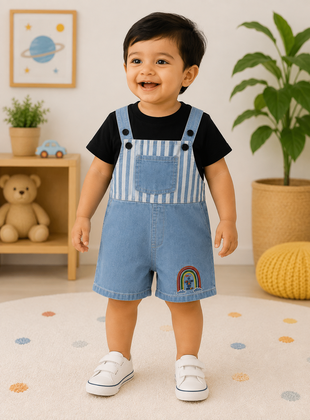 Denim Dungaree Set