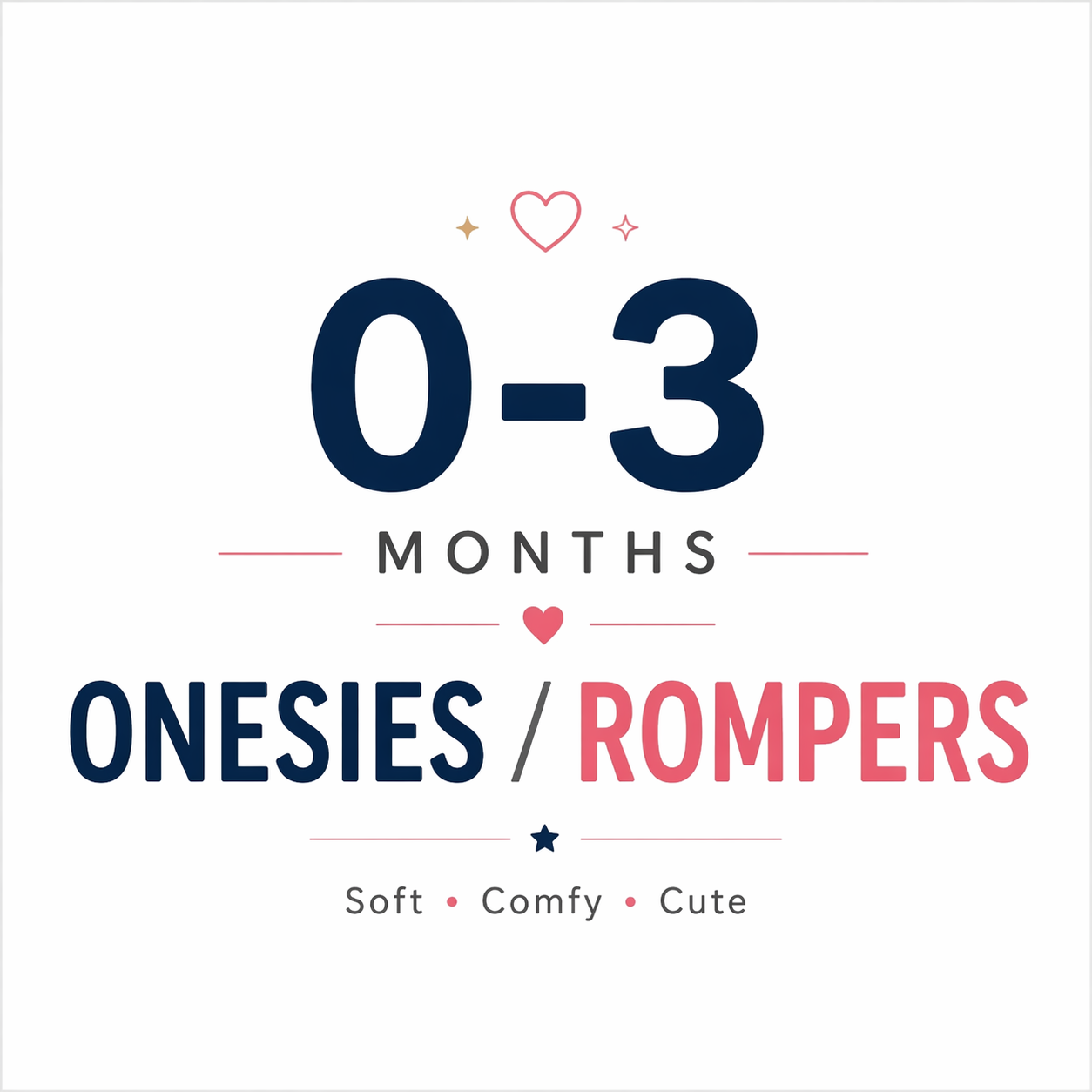 Onesies / Rompers 0-3M