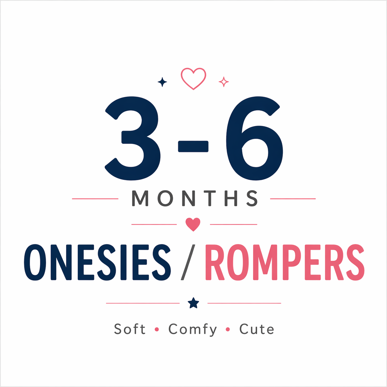 Onesies / Rompers 3-6M