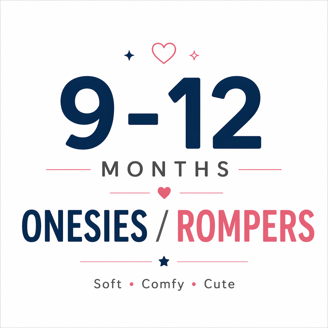 Onesies / Rompers 9-12M