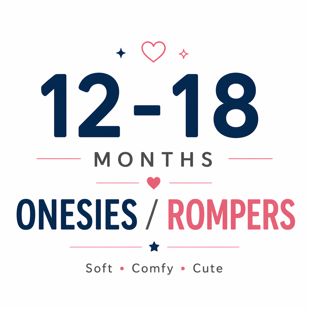 Onesies / Rompers 12-18M