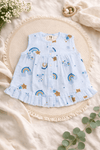 Premium Muslin Frock with Front Button