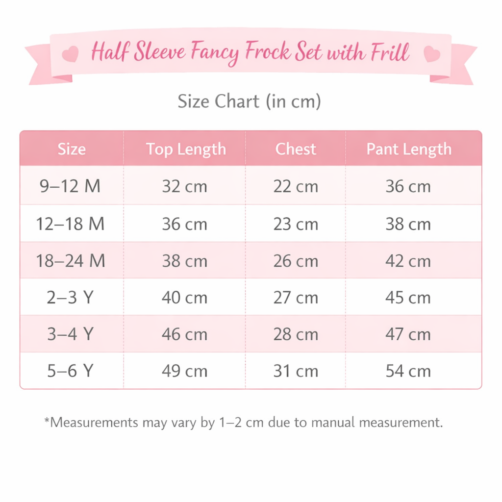 Premium Frill Frock Set with Pant