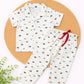 Half Sleeve Kids Night Suit - White car