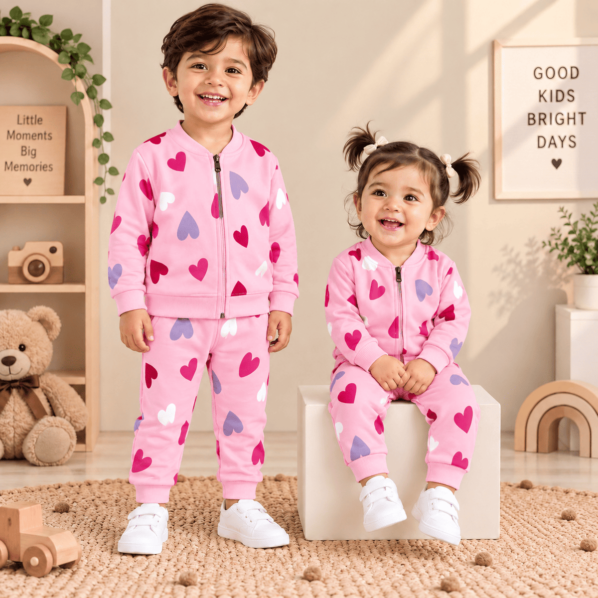 Pre-Winter Front Zip Co-Ord Set - Buy3 @999₹