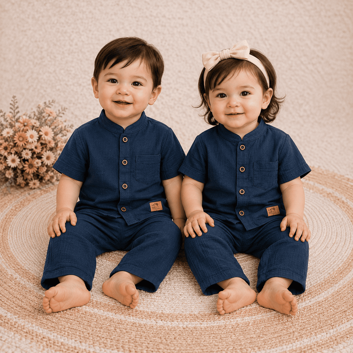 Premium 2-Layer Muslin Shirt & Pant Set