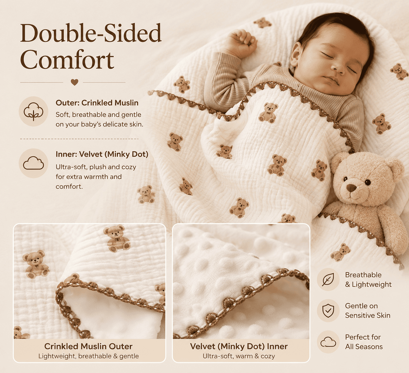Double-Sided Comfort Blanket