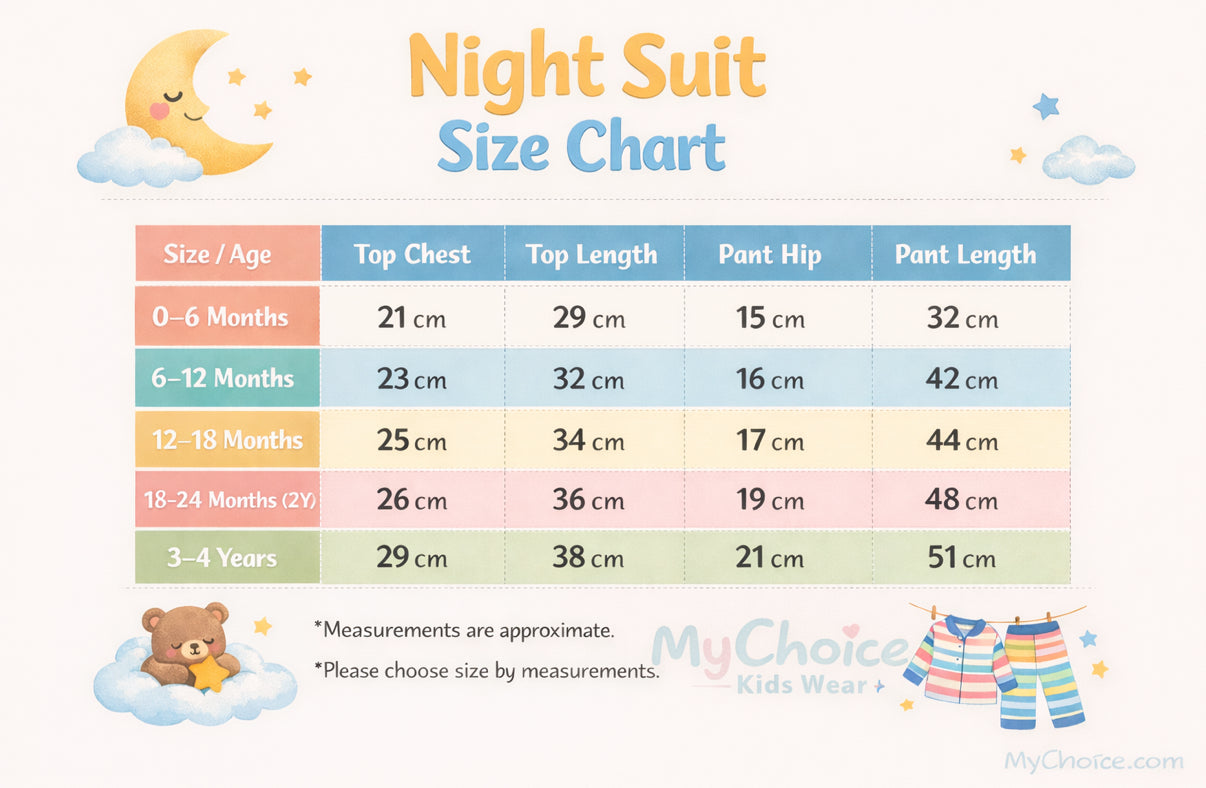 Half Sleeve Kids Night Suit - Strawberry